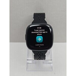 Fitbit Versa 4 GPS Smartwatch Heart Rate Sleep Tracker Google Wallet No Charger